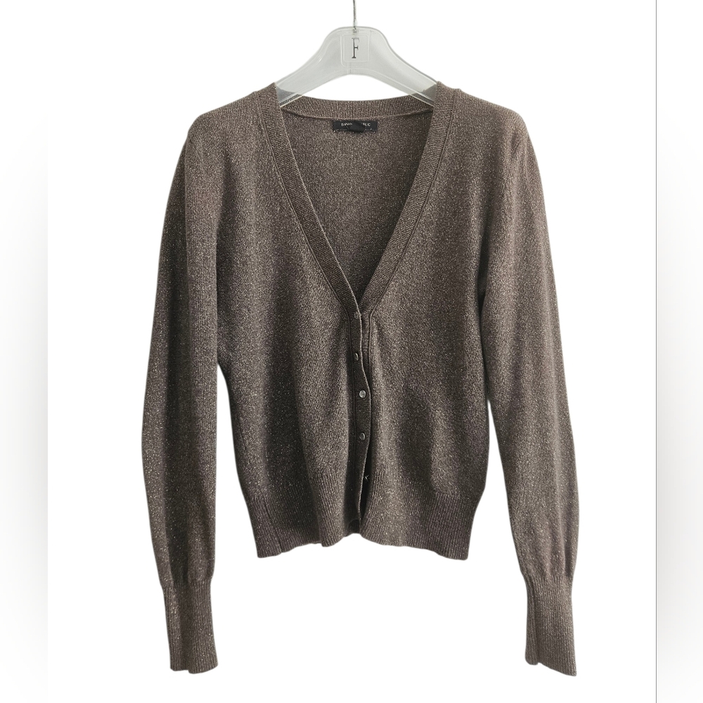 BR sz S button Up Cardigan Sweater Diamond Buttons